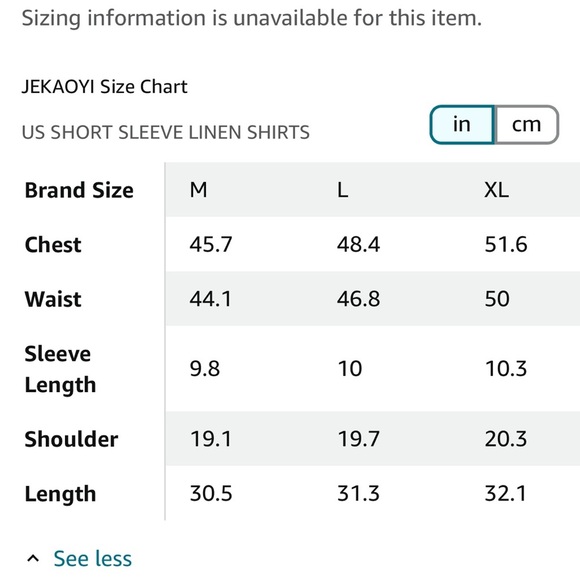 Light blue linen pleated Cuban collar, short sleeve shirt, size medium NWOT - Picture 3 of 6